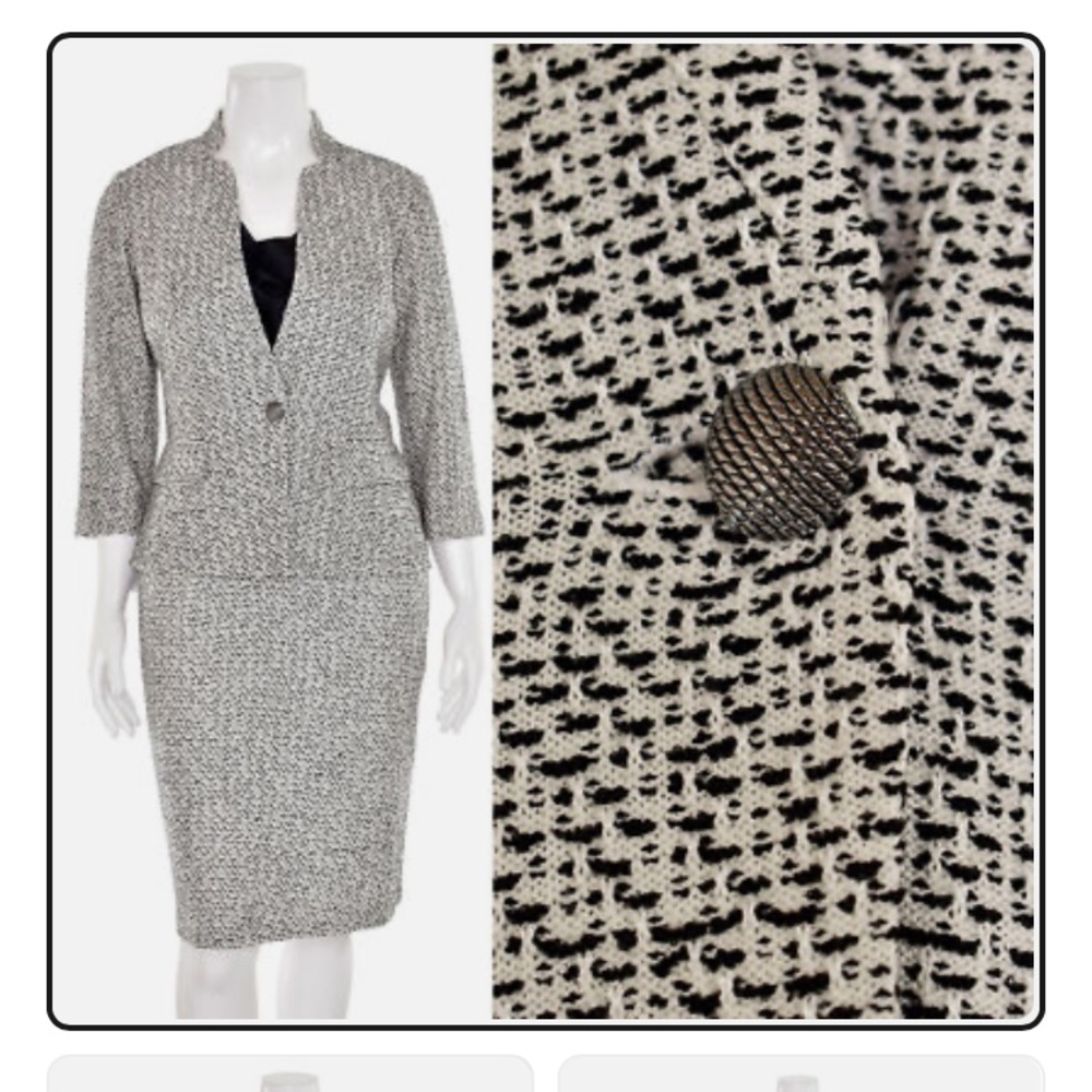 ST. JOHN π€ Wool Pattern Blazer - Picture 7 of 16